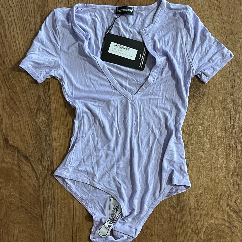 PRETTYLITTLETHING bodysuit lavender.